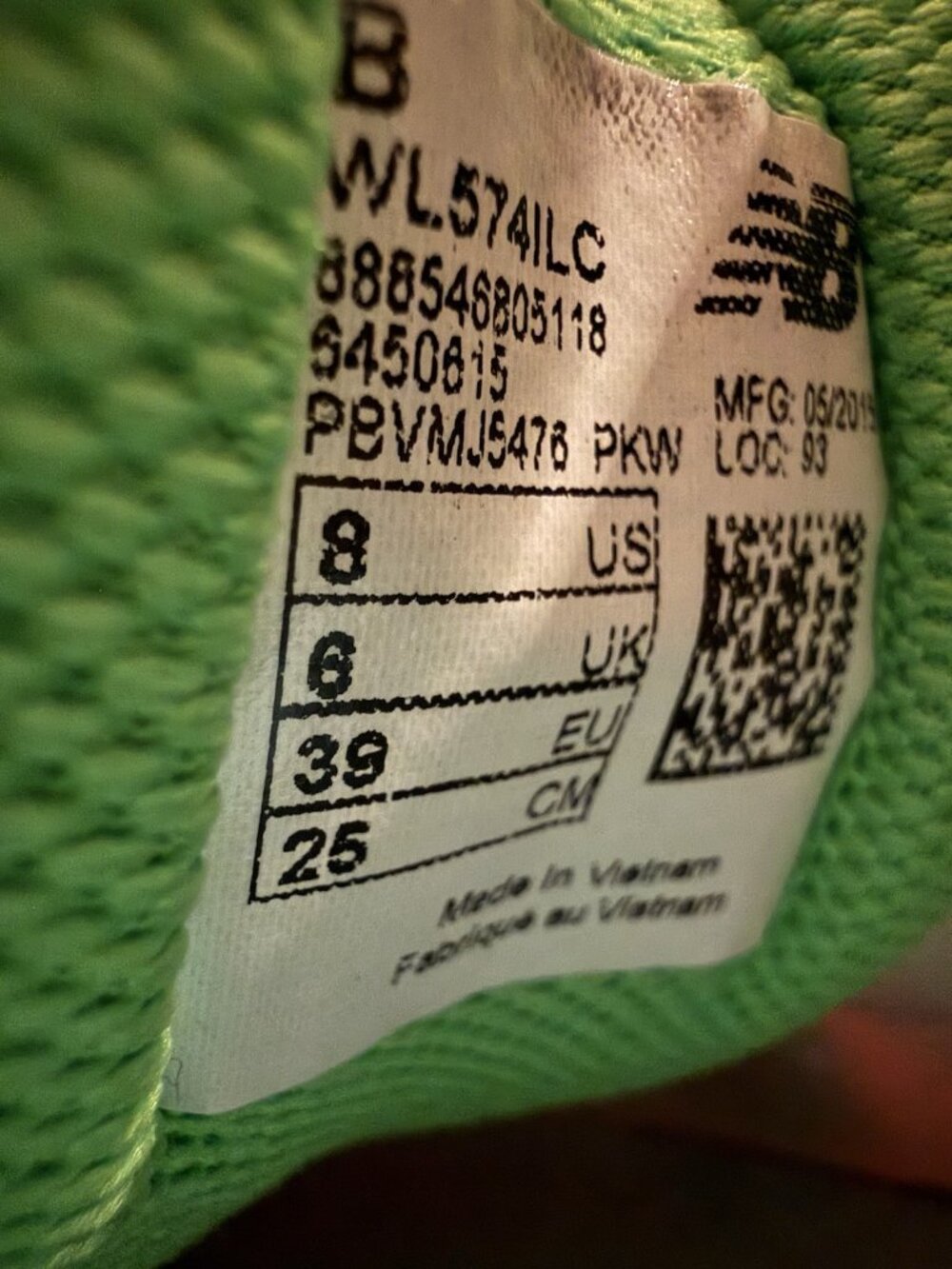 New Balance Size 8 574 Luau Women’s Neon Athletic Shoes Sneakers *RT - Picture 10 of 10